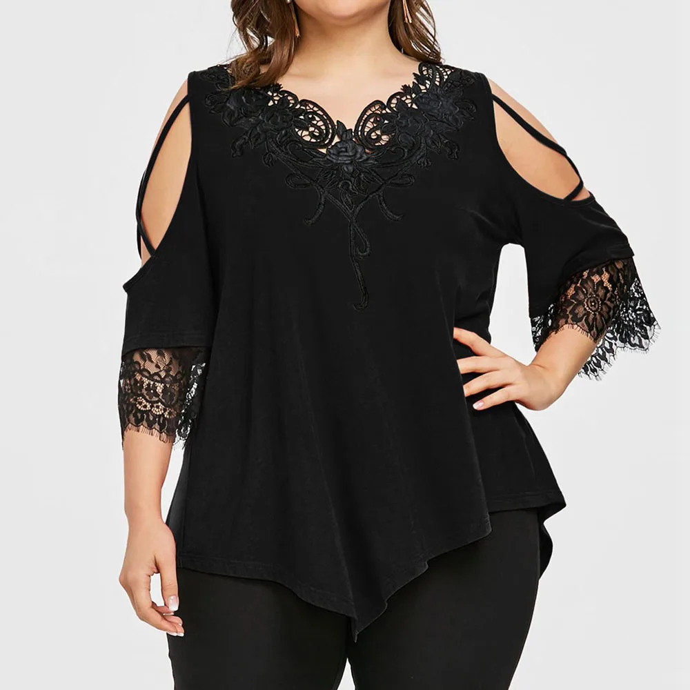 Can Black Lace Tunic Shirts For Plus Size Women Look Stylish And Flattering. 7 Times They Do