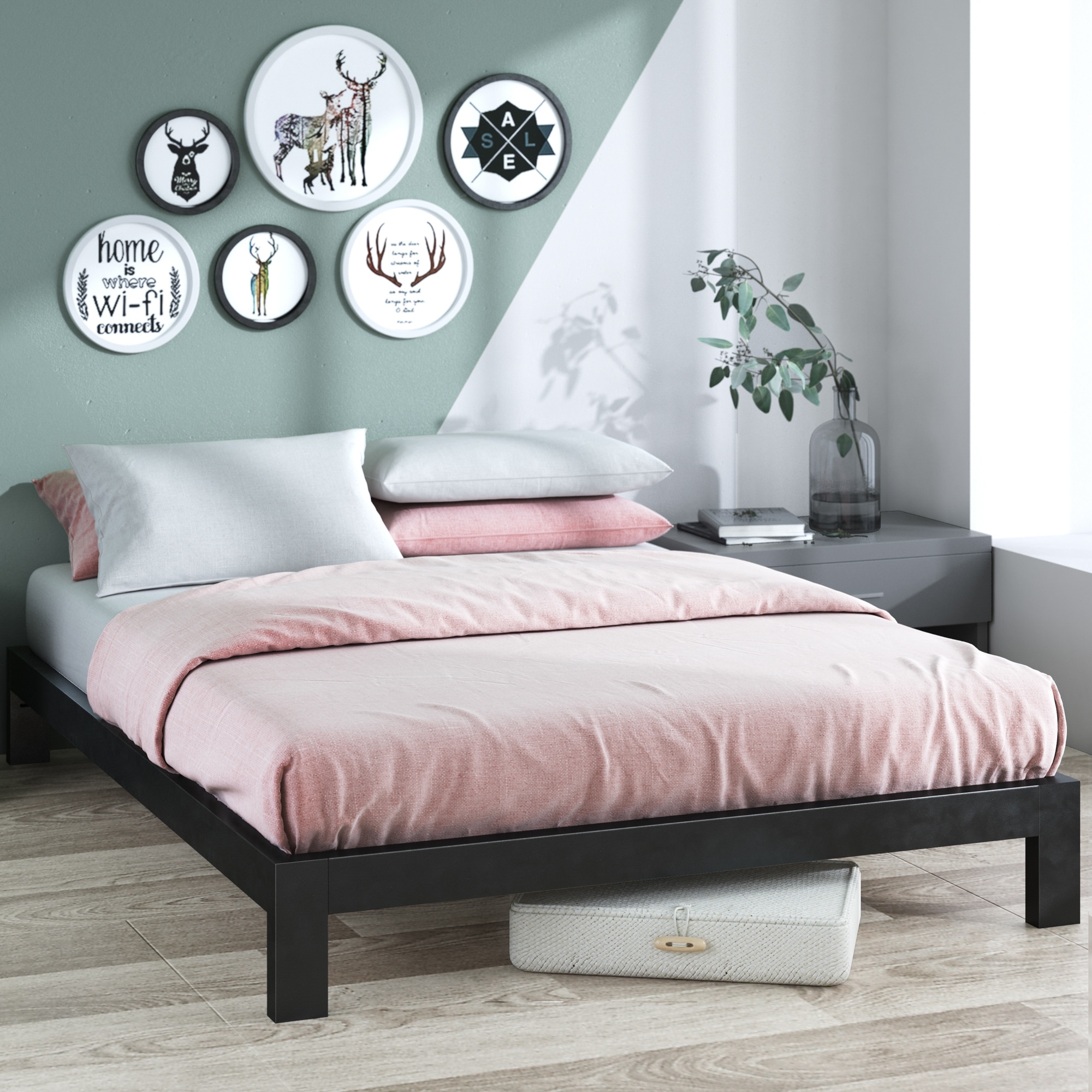 Is This the Perfect Bed Frame for Your Bedroom Makeover. Zinus Taylan Metal and Wood Platform Bed Review