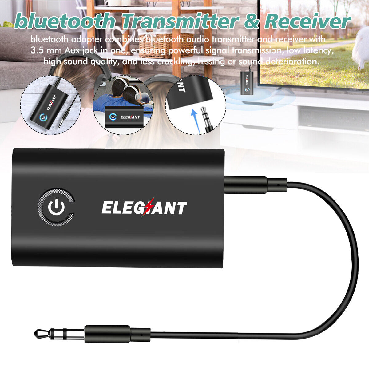 Boost Your Audio Experience This Year: Discover the Top 10 Features of the Elegiant Bluetooth 5.0 Transmitter