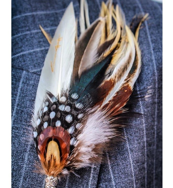 How to Perfect the Dapper Look: Wearing Handmade Pheasant Feather Bowties