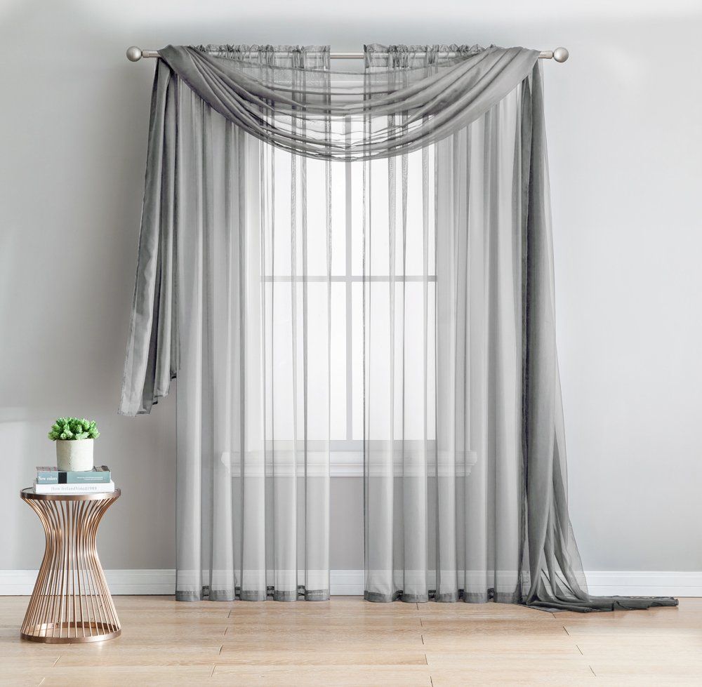 Need Black Curtains For Your Home: Elegant Voile Panels With Luxury Style For Less