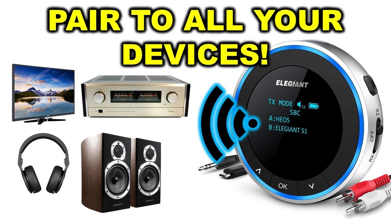 Boost Your Audio Experience This Year: Discover the Top 10 Features of the Elegiant Bluetooth 5.0 Transmitter