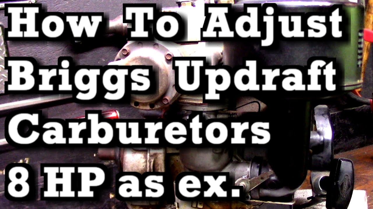 How to Adjust a Briggs & Stratton Carburetor for Top Performance