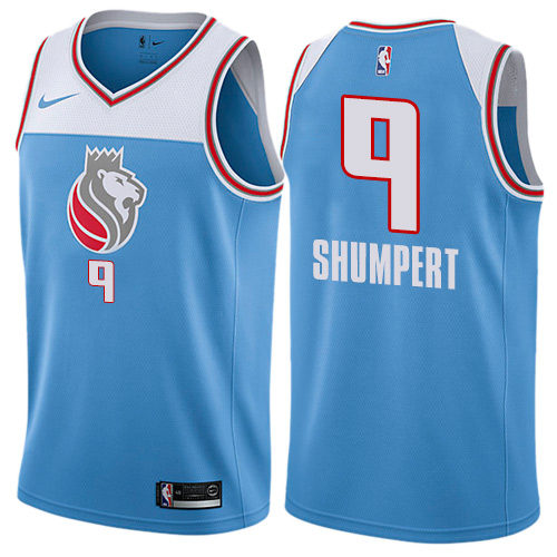 Youth Iman Shumpert Swingman Blue Nike Jersey: NBA Sacramento Kings #9 City Edition